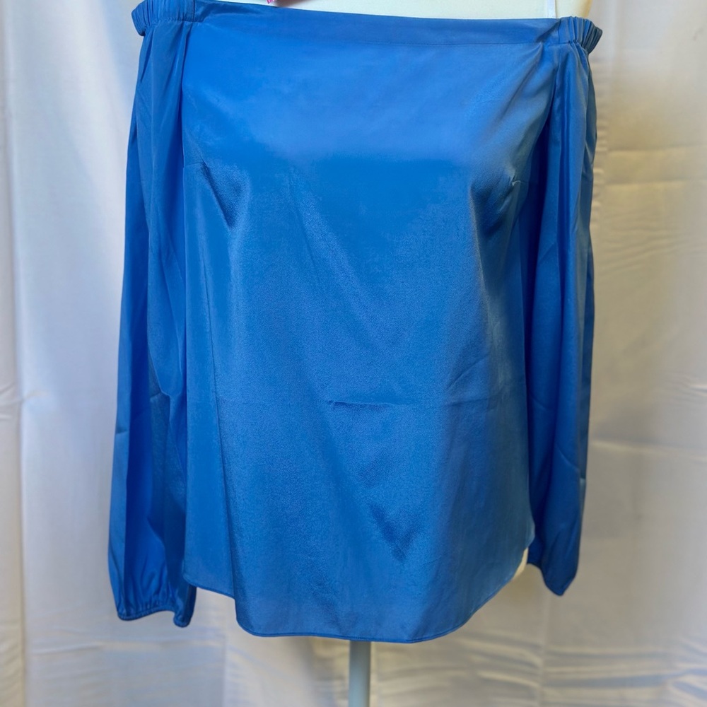 Lilly Pulitzer Bennet Blue Silk Top